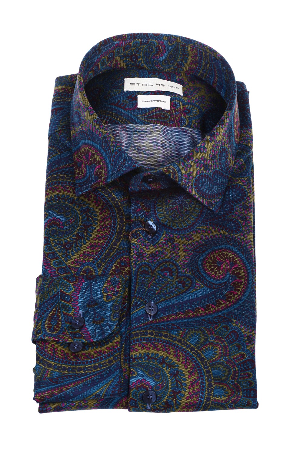 shop ETRO Saldi Camicia: Etro camicia in cotone stampa Paisley.
Colletto alla francese.
Maniche lunghe.
Polsini con bottone.
Comfort fit.
Composizione: 100% cotone.
Made in Italy.. 12908 5601-200 number 7777314